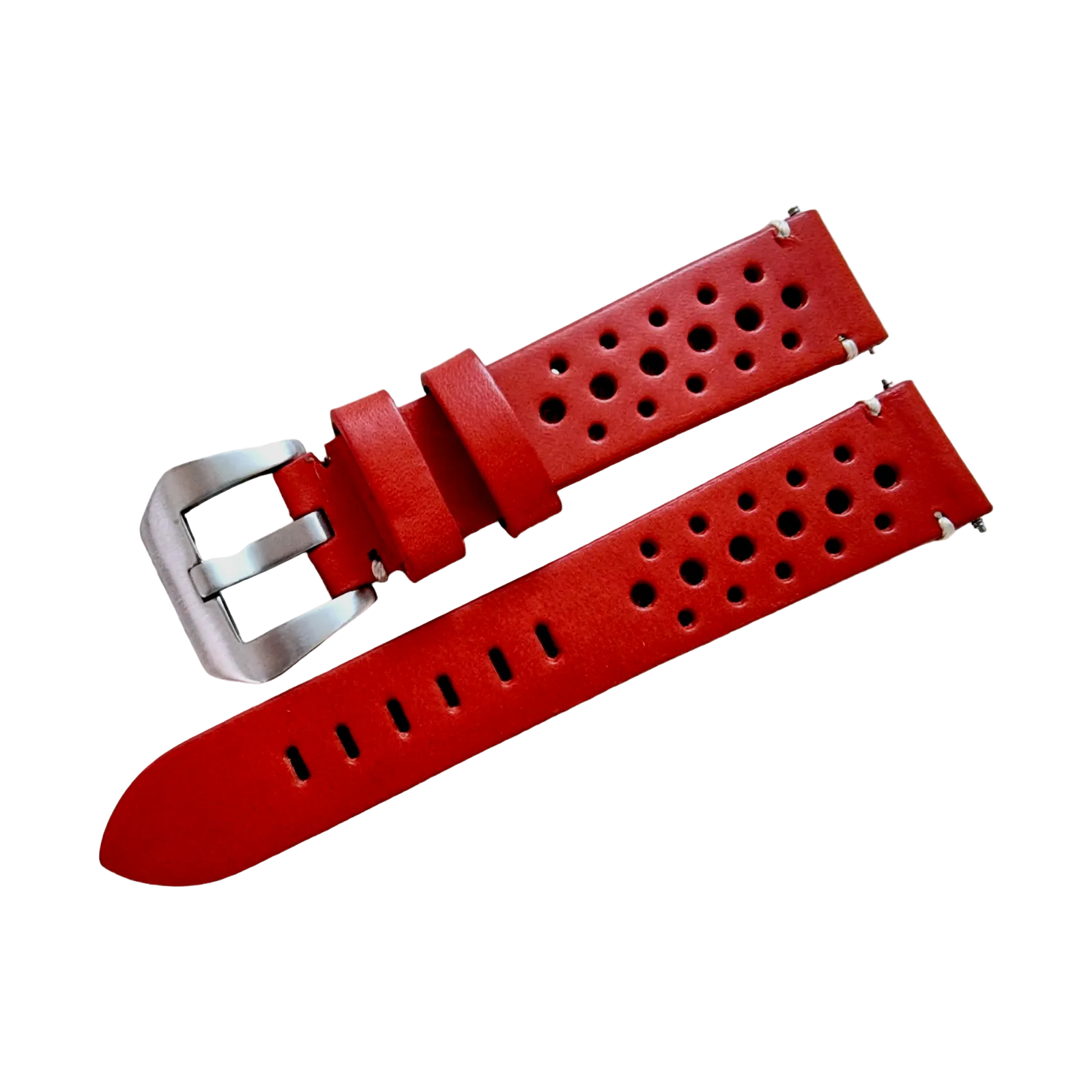 Rally Racing Leather Watch Strap 20mm 22mm 24mm
