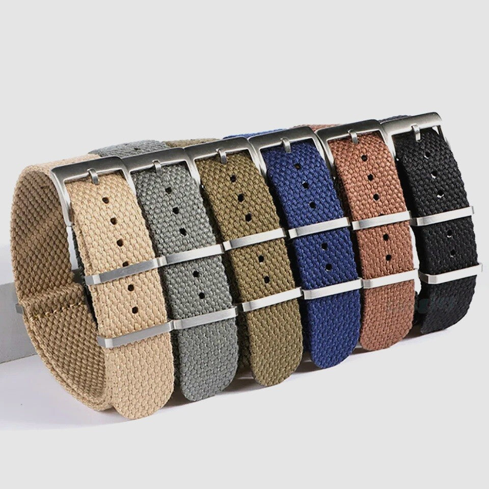 NATO Watch strap Band Nylon Cotton Woven Zulu G10 Watch Strap Army 20mm 22mm UK