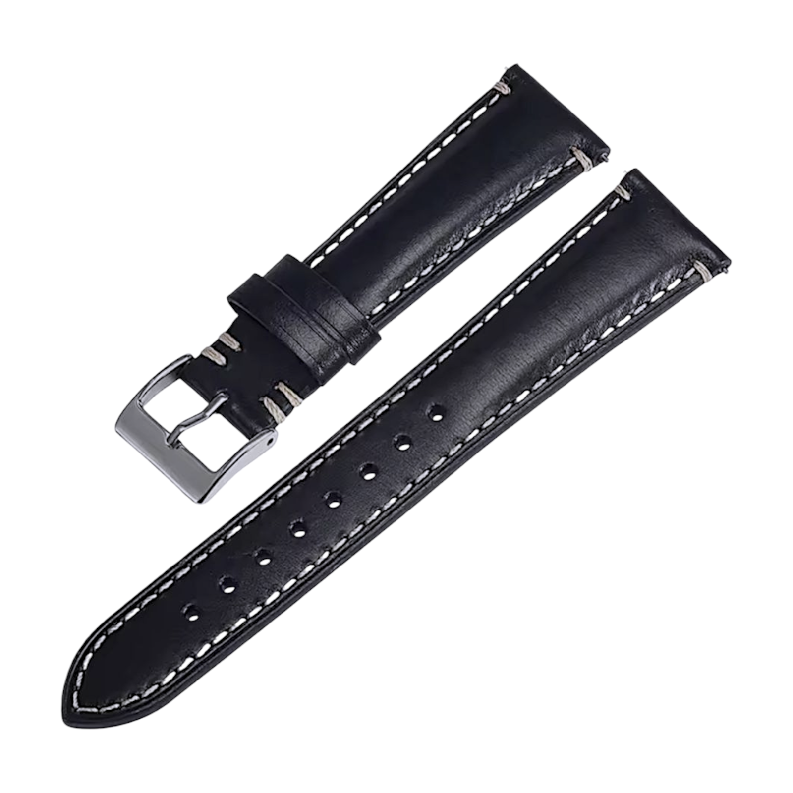 Padded Leather Watch Strap 20mm 22mm 24mm