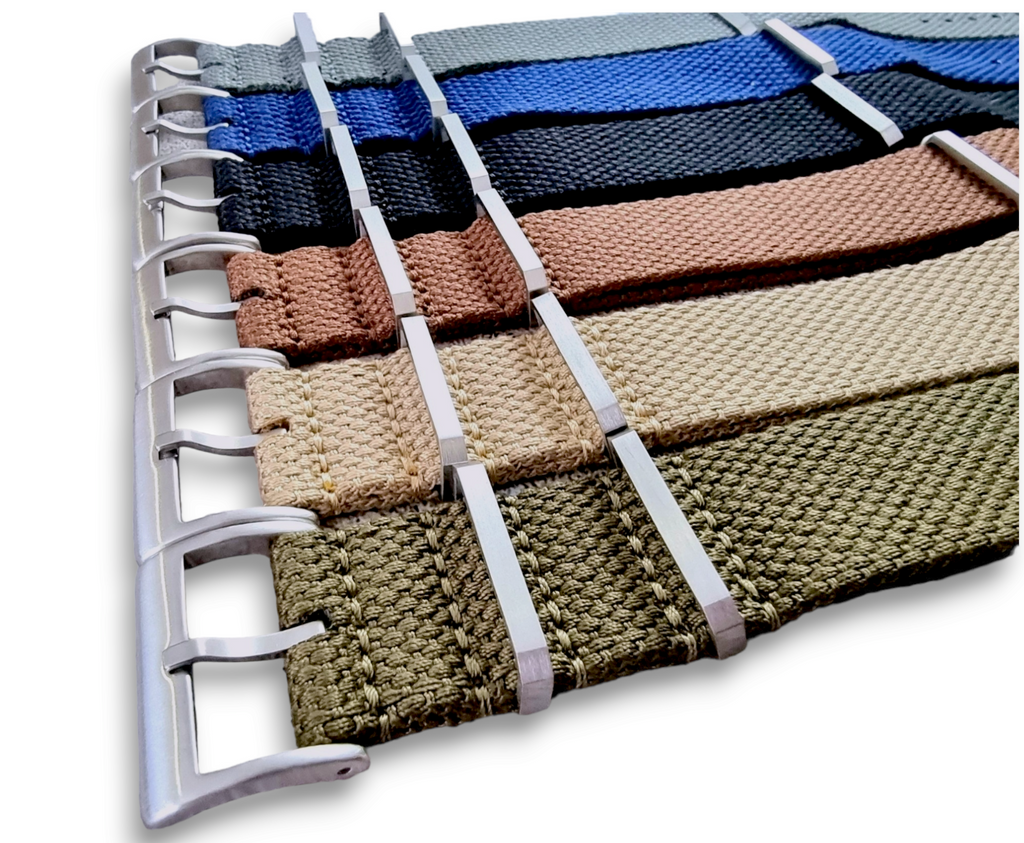 NATO Watch strap Band Nylon Cotton Woven Zulu G10 Watch Strap Army 20mm 22mm UK