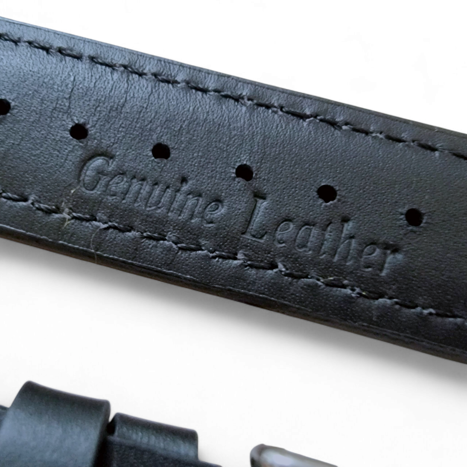 Leather Watch Strap Band Rally Racing Grand Prix 20mm 22mm 24mm Black Orange UK