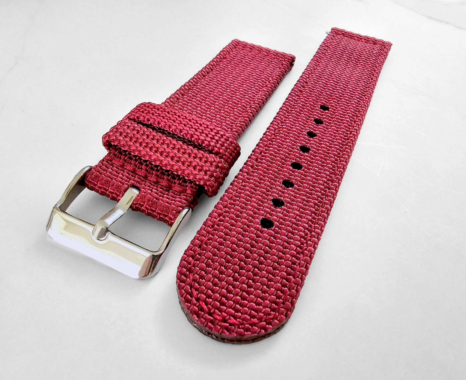 Canvas Sailcloth Watch Strap 18mm 20mm 22mm 24mm