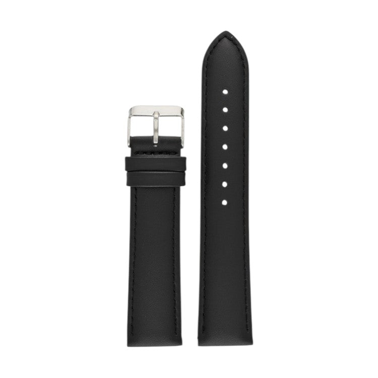 Padded Leather Watch Strap 8mm to 30mm Black