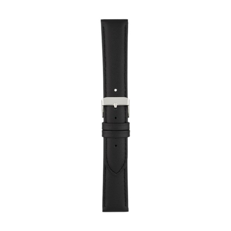 Padded Leather Watch Strap 8mm to 30mm Black