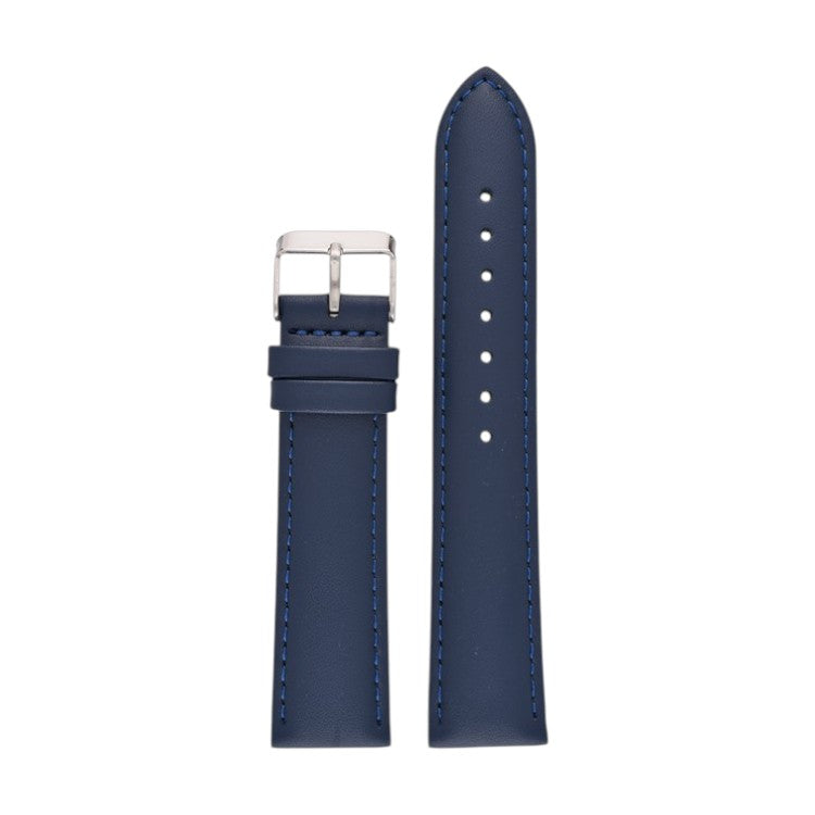 Padded Leather Watch Strap 8mm to 30mm Blue