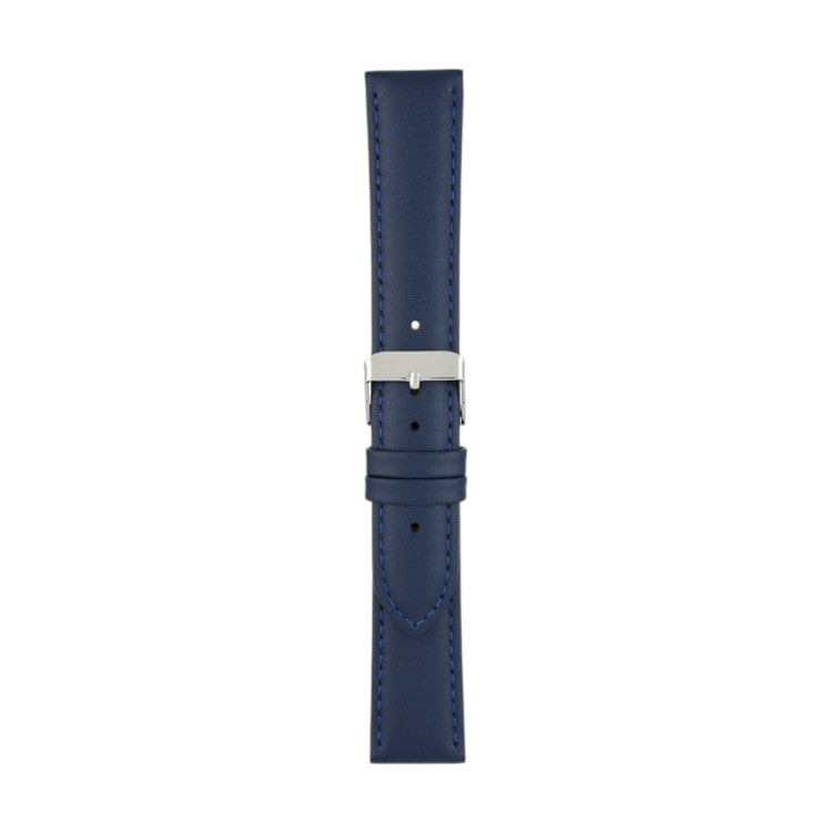 Padded Leather Watch Strap 8mm to 30mm Blue
