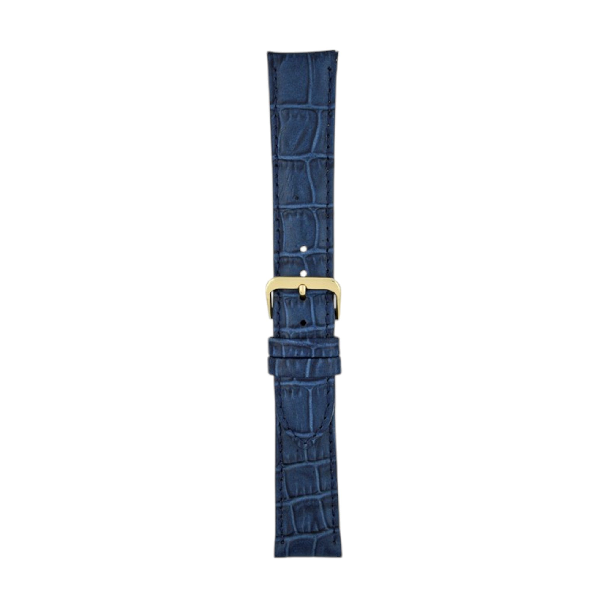 Padded Aligator Grain Watch Strap 12mm to 26mm Blue