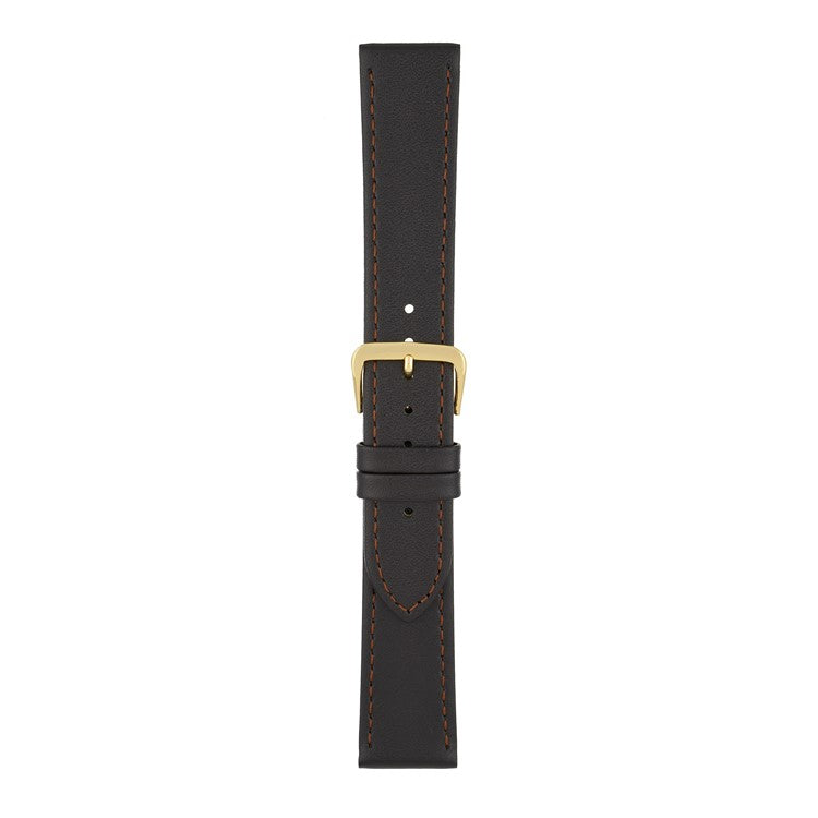 Leather Watch Strap Stitched 8mm to 30mm Brown