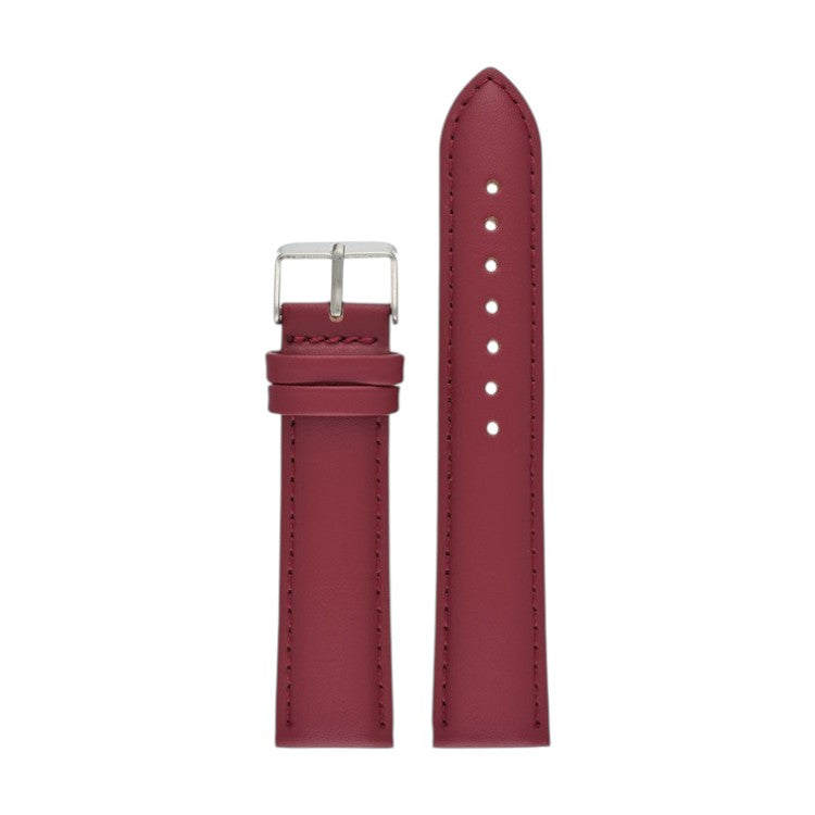 Padded Leather Watch Strap 8mm to 30mm Red