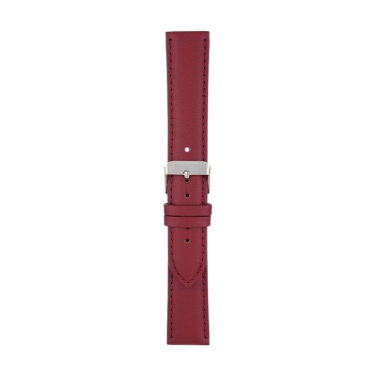 Padded Leather Watch Strap 8mm to 30mm Red