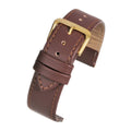 Leather Watch Strap Stitched 8mm to 30mm Tan Brown
