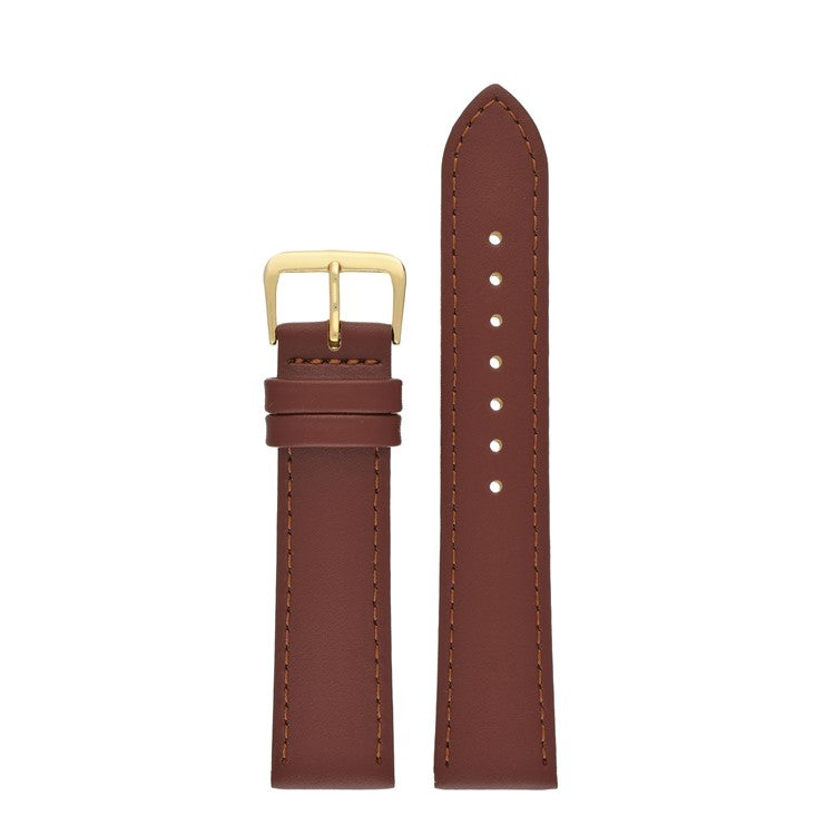 Leather Watch Strap Stitched 8mm to 30mm Tan Brown