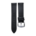 Canvas Watch Strap in Black with Black Stitching 20mm 22mm 24mm